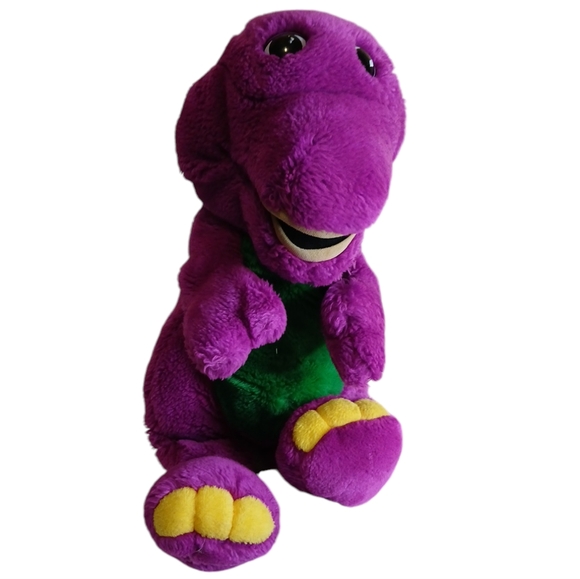 Vintage 90s 1990s Purple 1992 Barney‎ the Dinosaur Plush - Picture 1 of 8